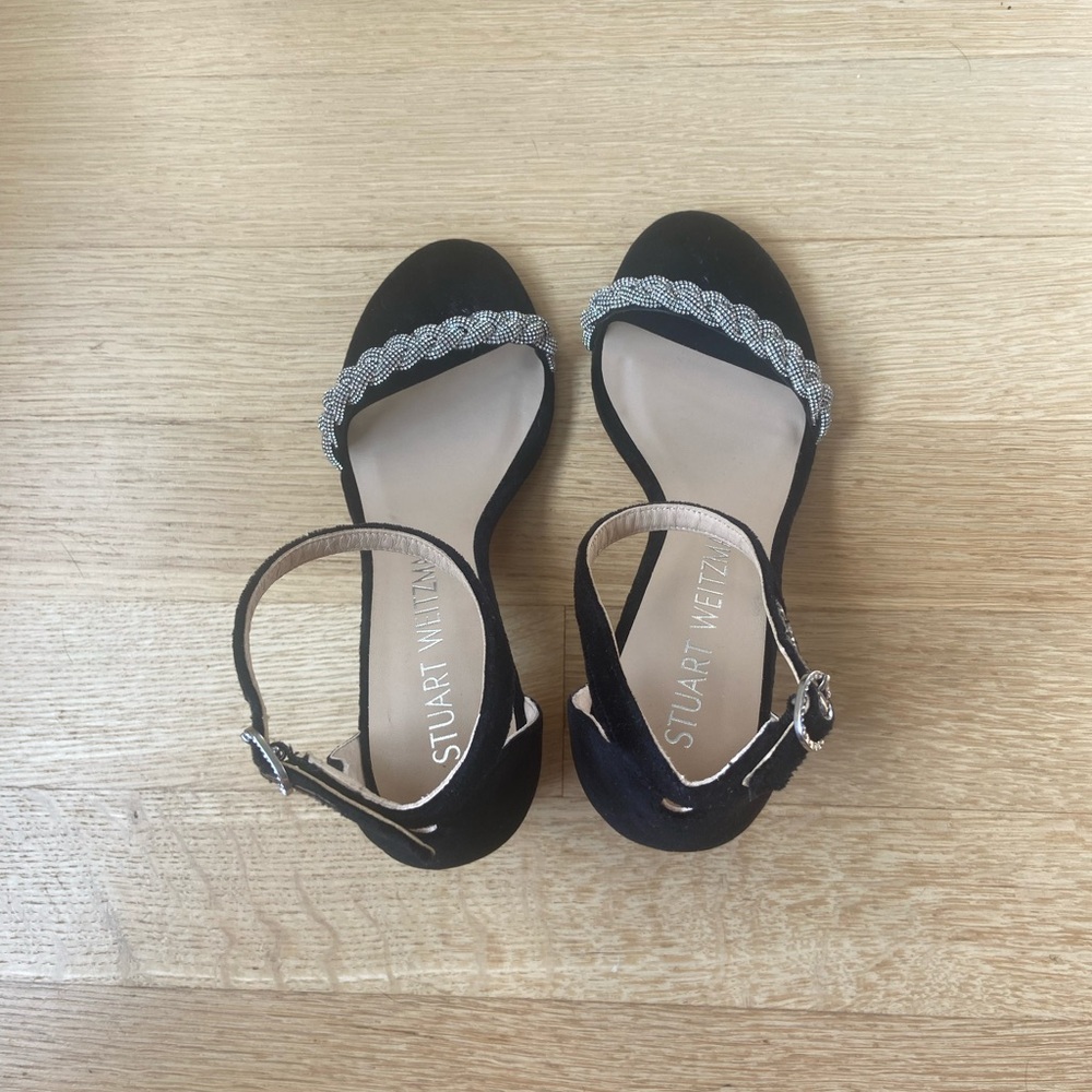 Stuart Weitzman Black Minimalist Heels